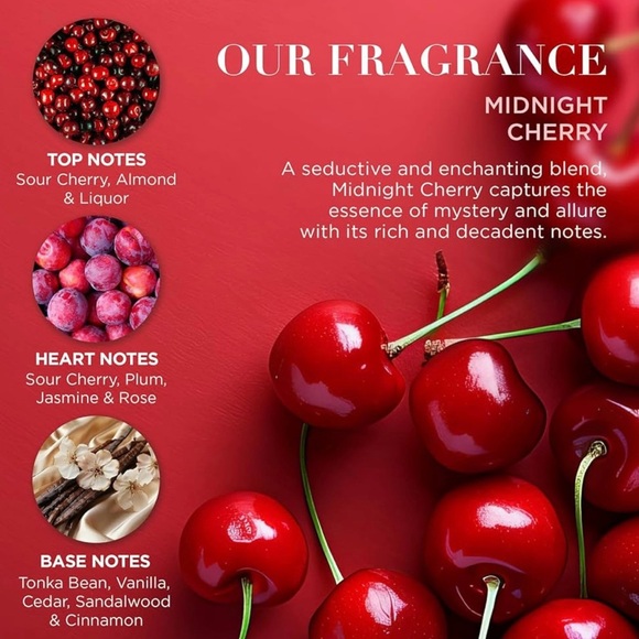 Baylis & Harding Midnight Cherry Luxury Pamper Gift Set. - Picture 4 of 6